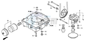 VFR800 drawing OIL PUMP