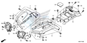 TRX420TM1H Europe Direct - (ED) drawing FRONT FENDER