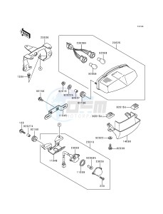 EX 500 D [NINJA 500] (D1-D5) [NINJA 500] drawing TAILLIGHT-- S- -