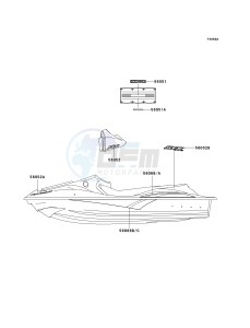 JT 900 E [900 STX] (E1-E2) [900 STX] drawing DECALS-- WHITE- --- E2- -