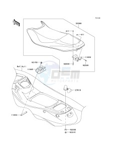 JT 1500 D [STX] (D9F) D9F drawing SEAT