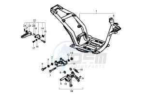 NRG POWER DT 50 drawing Frame - Central Stand