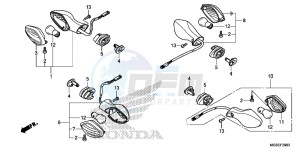 NC700SD NC700S Europe Direct - (ED) drawing WINKER