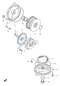 TU250X (E2) drawing OIL PUMP