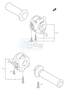 RGV250 (E1) drawing HANDLE SWITCH