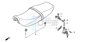 CB250 TWO FIFTY drawing DOUBLE SEAT