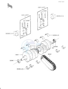 KZ 700 A (A1) drawing CRANKSHAFT