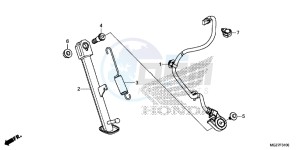 CB500XAE CB500X ABS UK - (E) drawing STAND