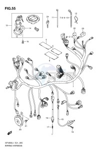 SFV650 (E21) Gladius drawing WIRING HARNESS (SFV650UL1 E24)