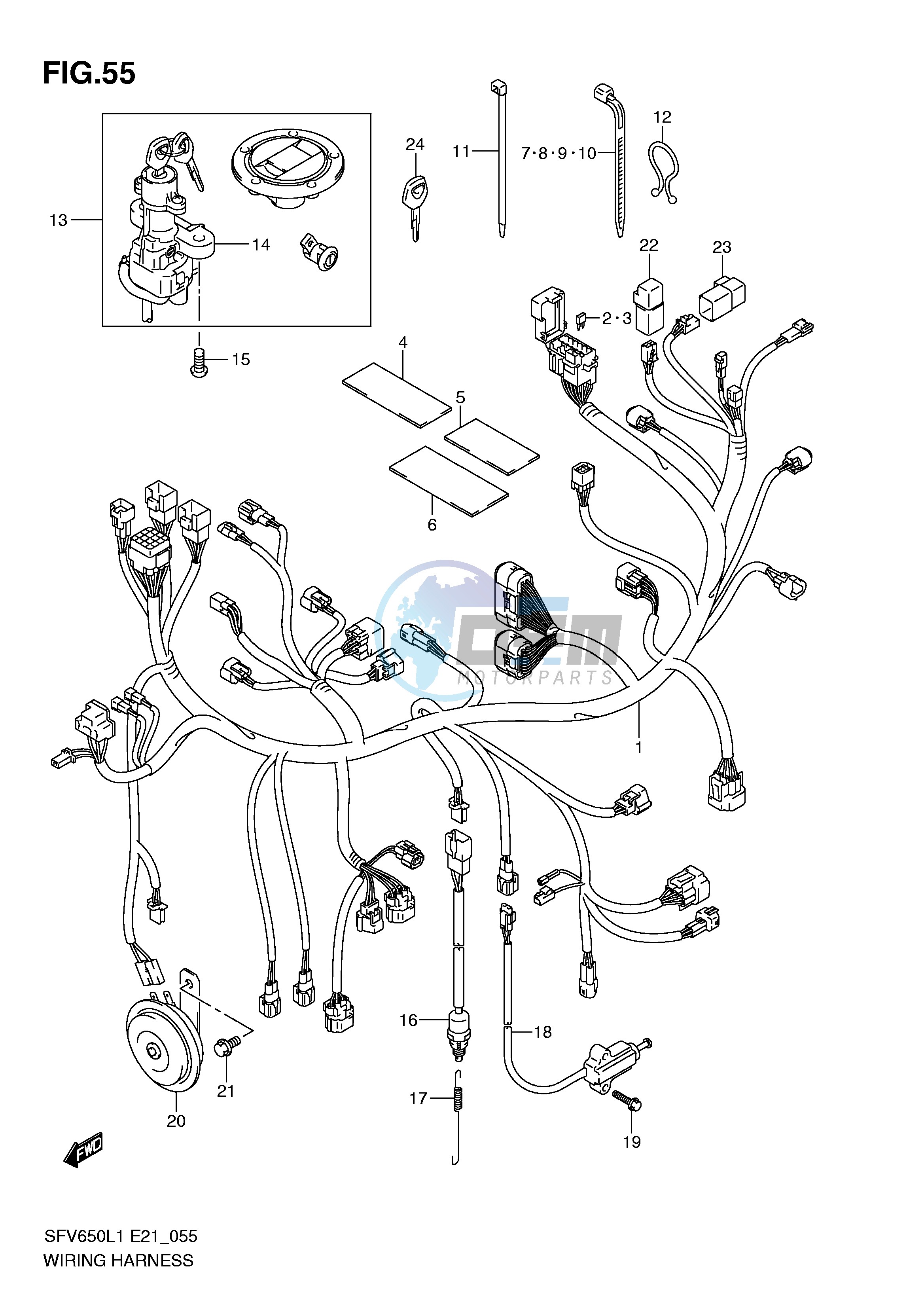 WIRING HARNESS (SFV650UL1 E24)