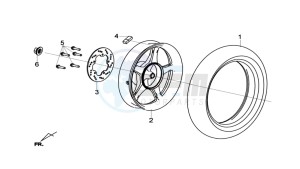 HD 2 125 drawing REAR WHEEL - REAR FORK