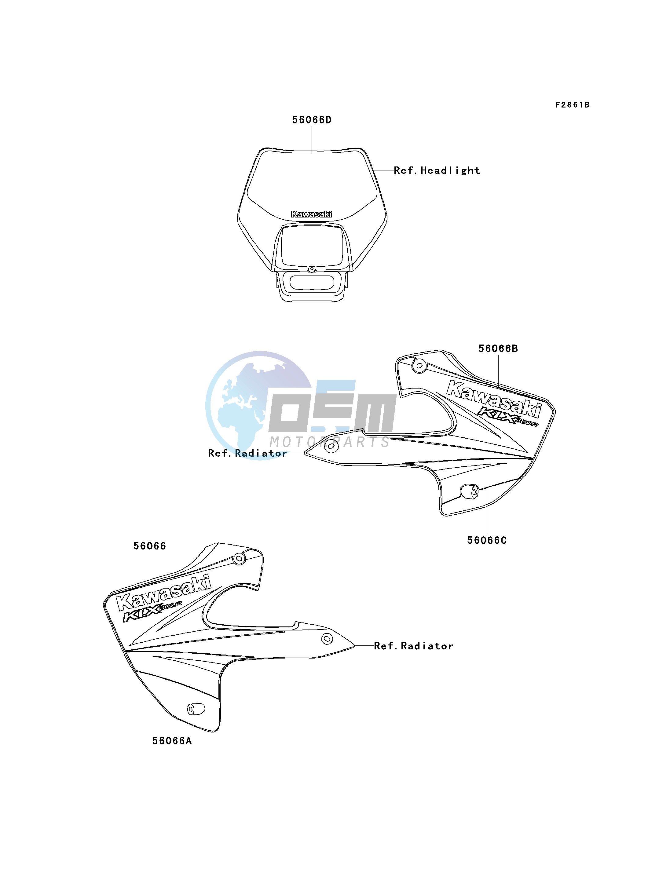 DECALS-- KLX300-A9- -