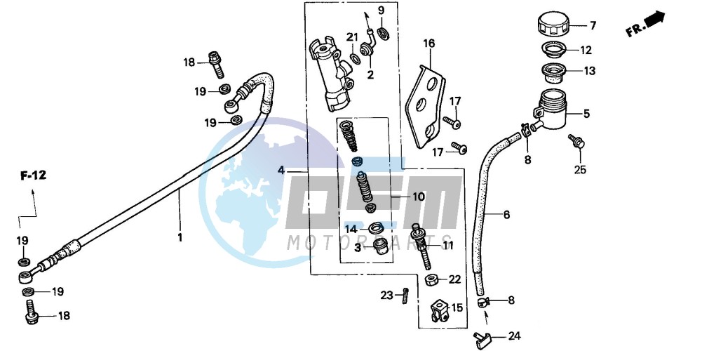 REAR BRAKE MASTER CYLINDER