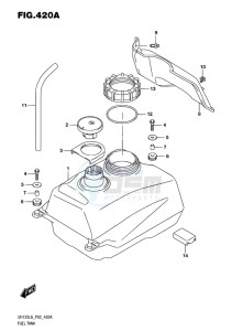 UH125 ABS BURGMAN EU drawing FUEL TANK