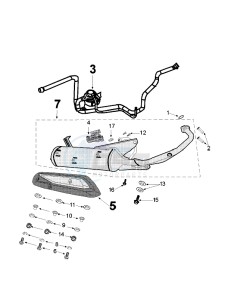 TWEET 50 V drawing EXHAUST