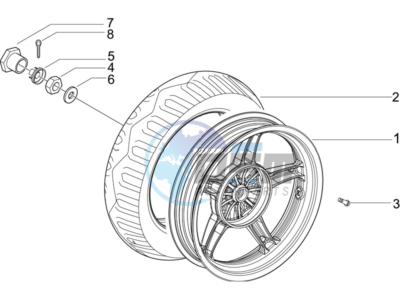 Rear wheel