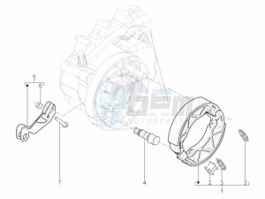 TYPHOON 125 4T 2V E3 (APAC) drawing Rear brake - Brake jaw