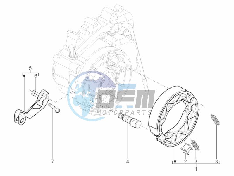 Rear brake - Brake jaw