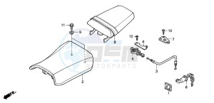 CBR600FS drawing SEAT (2)