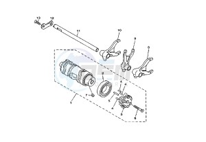 BT BULLDOG 1100 drawing SHIFT CAM - FORK