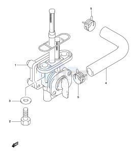 GZ250 (P19) drawing FUEL COCK