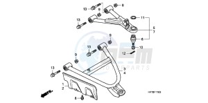 CB650FAG CB650F 6ED drawing FRONT ARM