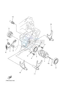 YZ250 (1SSD 1SSE 1SSF 1SSG 1SSG) drawing SHIFT CAM & FORK