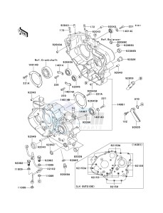 KL 650 A [KLR 650] (A6F-A7F) A7F drawing CRANKCASE