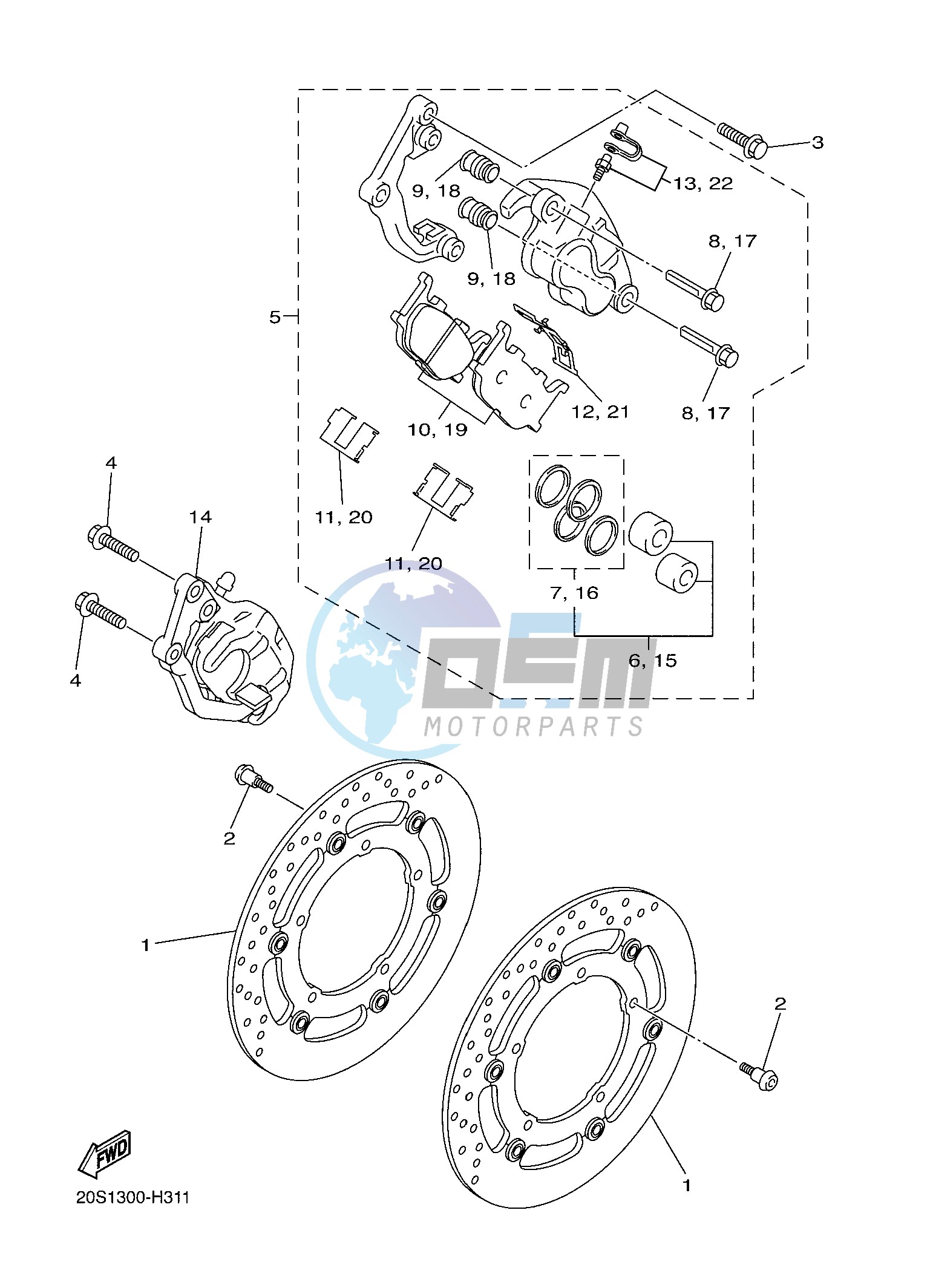 FRONT BRAKE CALIPER