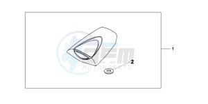 CBR600RA9 UK - (E / ABS) drawing SEAT COWL*NHA66P*