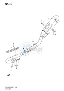 RMX450 drawing MUFFLER