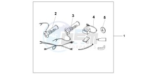 CBR600F drawing GRIP HEATER SS/ON-OF