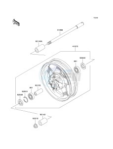 VN 1500 L [VULCAN 1500 NOMAD FI] (L2-L4) [VULCAN 1500 NOMAD FI] drawing FRONT WHEEL