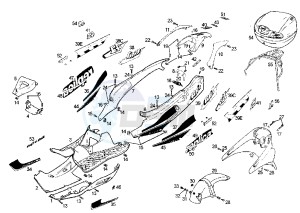 GP 1 - 50 cc drawing REAR BODY