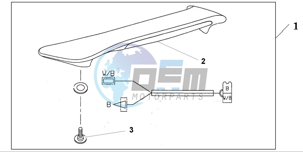 TRUNK UPPER SPOILER (NH469M)