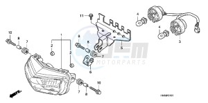 TRX400XC drawing HEADLIGHT (TRX400EX8/ X9/ XC/ XD)