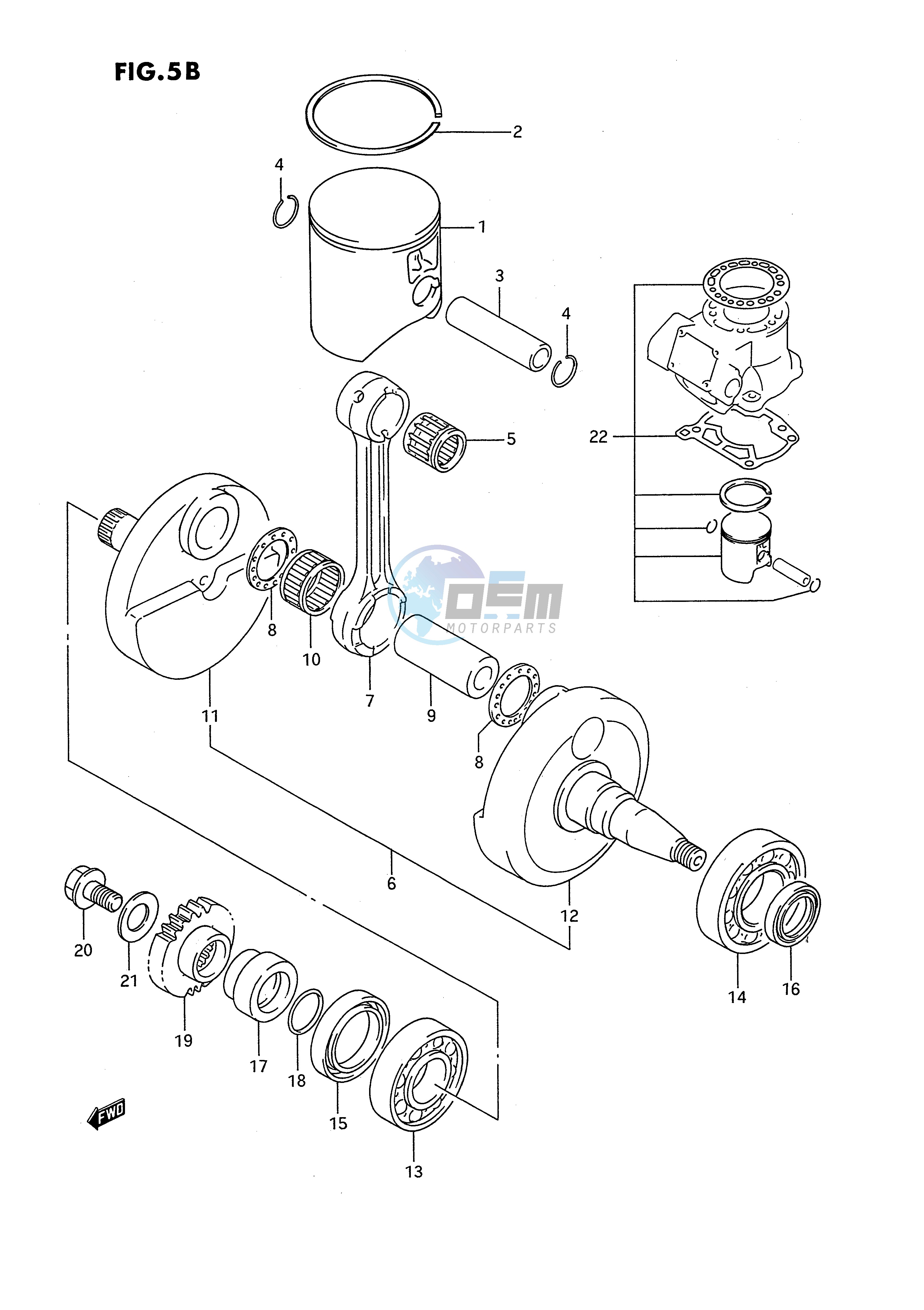 CRANKSHAFT (MODEL P R)