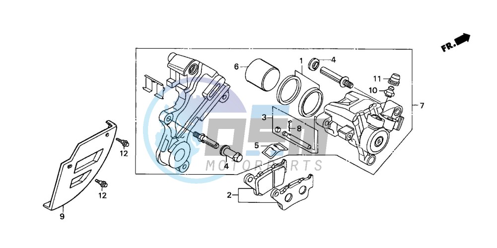 REAR BRAKE CALIPER