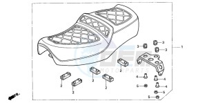 CM125C drawing SEAT