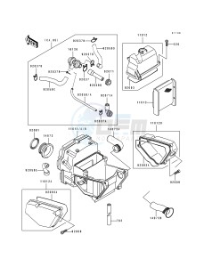 EX 500 A [EX500] (A4-A7) [EX500] drawing AIR CLEANER