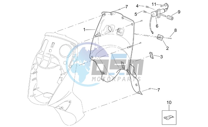 Front body - Internal shield