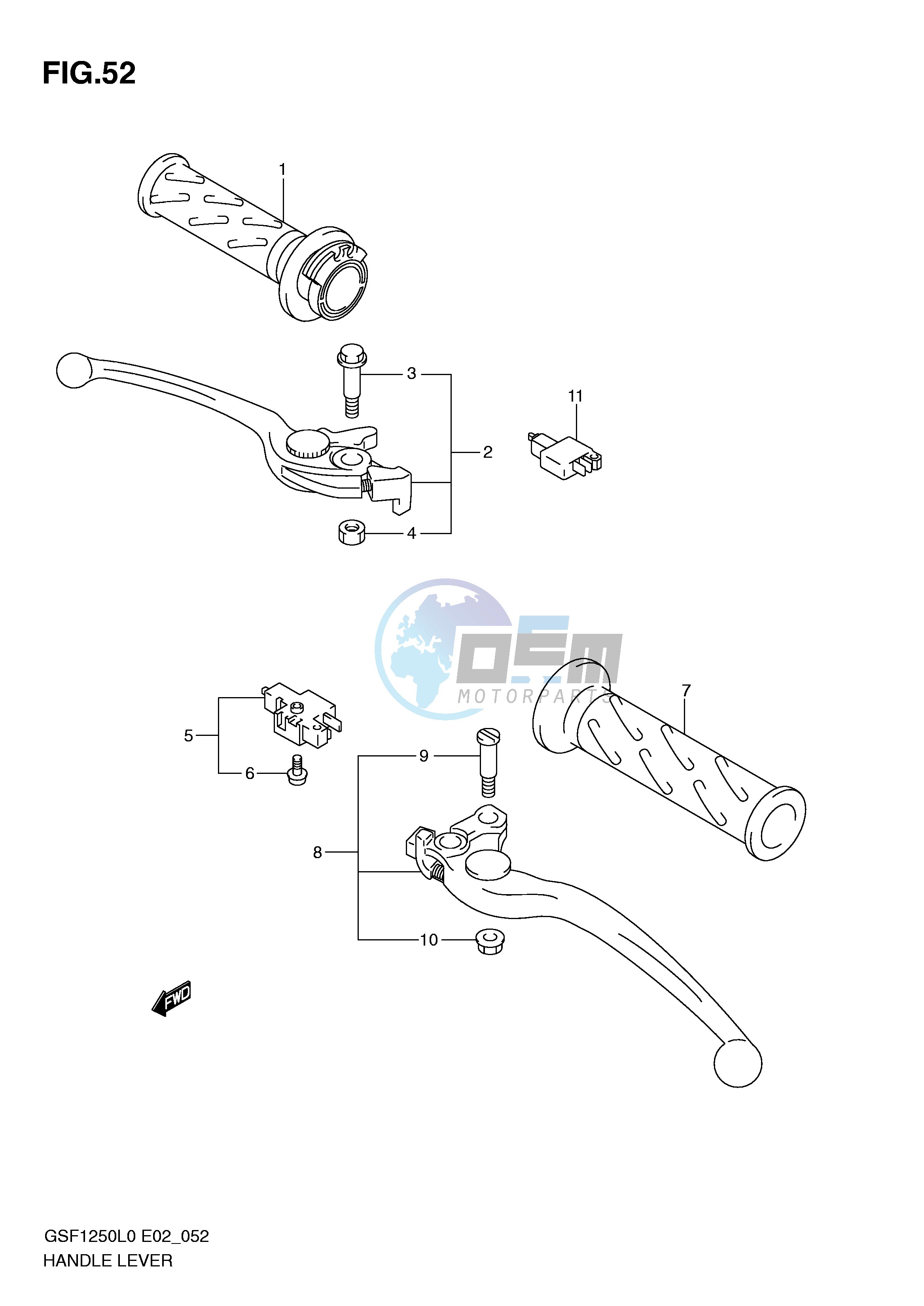 HANDLE LEVER (GSF1250L0)