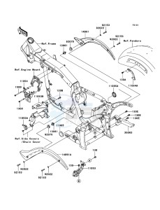 VN2000 CLASSIC VN2000H8F GB XX (EU ME A(FRICA) drawing Frame Fittings