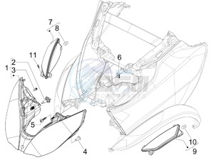 MP3 125 ie drawing Head lamp - Turn signal lamps