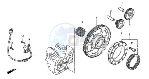 VT750C3 drawing PULSE GENERATOR/ STARTING CLUTCH