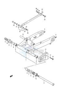 GSX-R1100 (E28) drawing REAR SWINGING ARM