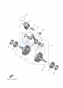 YZ65 (BR8F) drawing CRANKSHAFT & PISTON