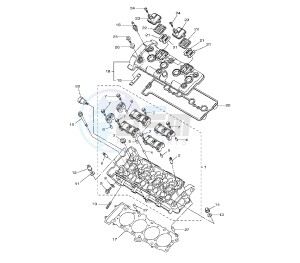 FZ8-SA 800 drawing CYLINDER HEAD