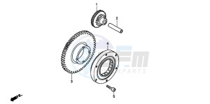 CB600F HORNET drawing STARTING CLUTCH