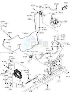 MULE PRO-DXT KAF1000BHF EU drawing Fuel Pump